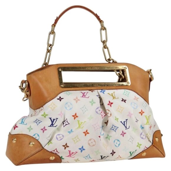 LOUIS VUITTON Monogram Multicolor Judy GM Shoulder Bag White - Picture 1 of 15